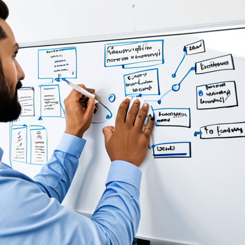 코크리에이션과 디자인 씽킹의 관계 - Collaborative Brainstorming Session**
"Diverse team of professionals engaged in a lively brainstorm...