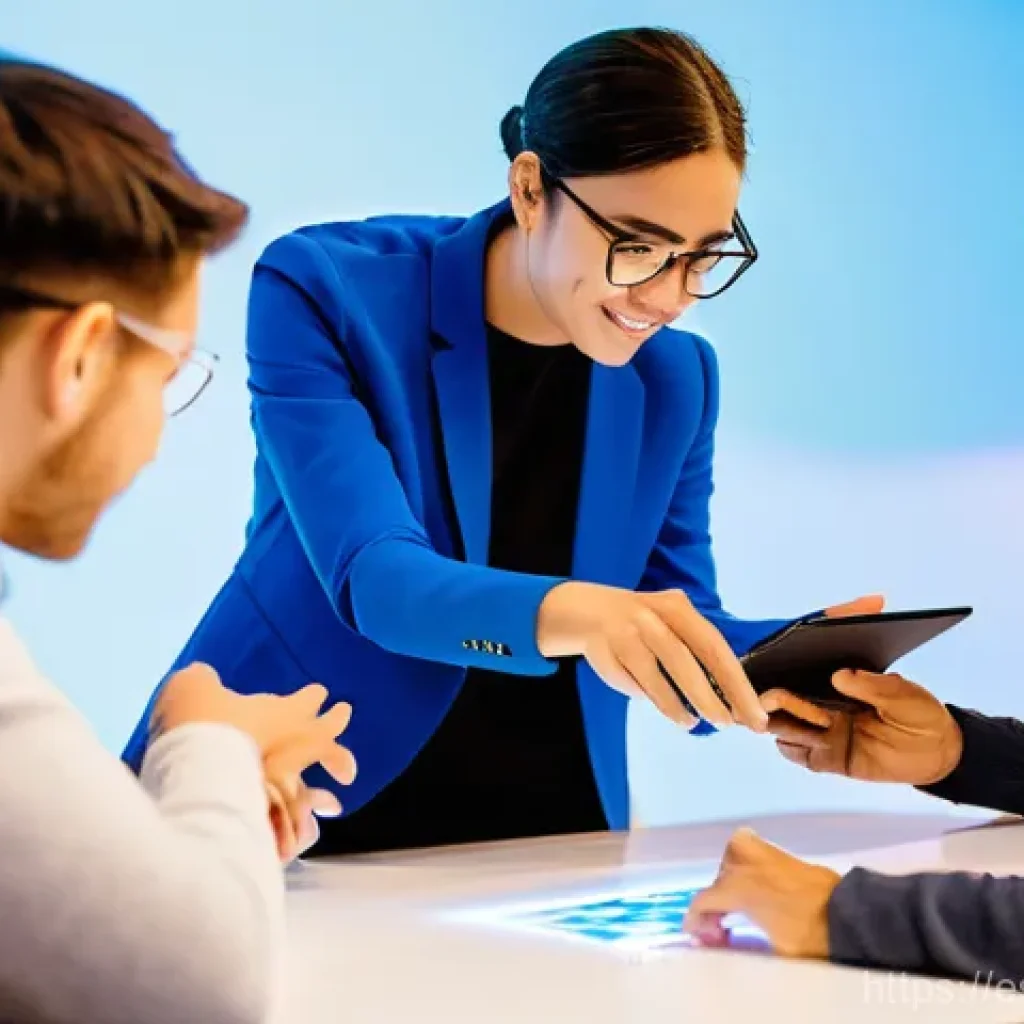 코크리에이션의 글로벌 트렌드 - **Prompt:** A vibrant, brightly lit co-working space bustling with diverse individuals actively enga...