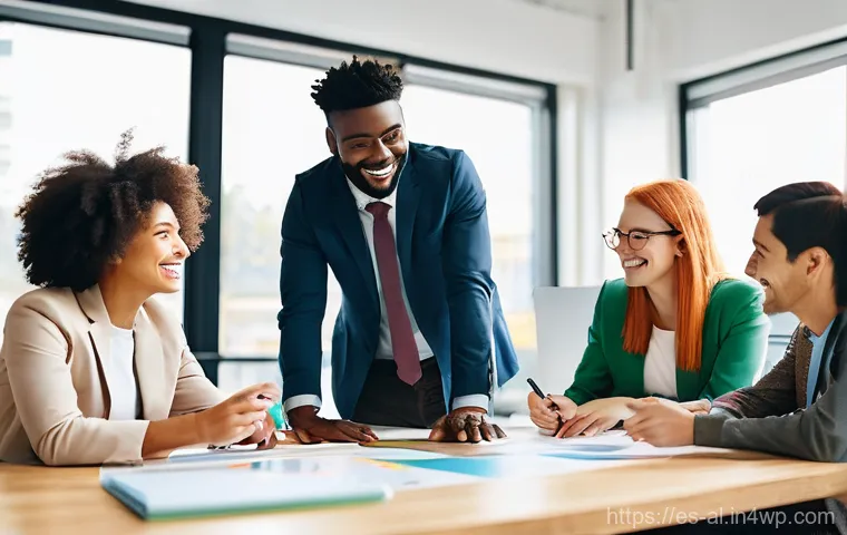 코크리에이션의 참여자 관리 전략 - **Prompt 1: The Spark of Collaboration and Diverse Minds**
"A vibrant, diverse group of young ad...