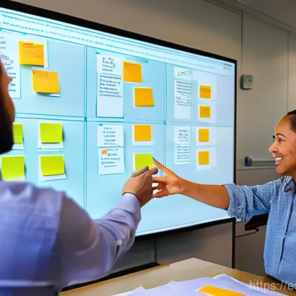 코크리에이션 전략의 실행 계획 수립하기 - **Prompt:** A diverse group of professionals from various age groups and ethnicities, dressed in mod...