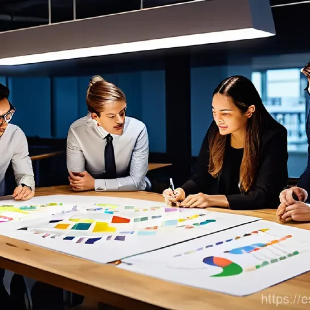 코크리에이션에서의 피드백 시스템 구축하기 - **Prompt: The Art of Refined Collaboration**
    "A diverse team of professionals (men and women of ...